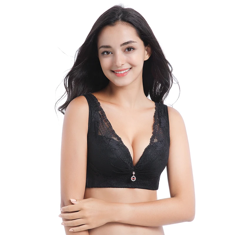 Underwear woman without steel bracket big size bra Fat mm THIN anti-droop lingerie femme Adjustment type plus size bra 48E 105E