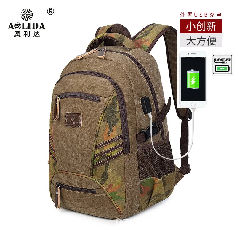 

American Famous Brand Multi Pockets Men Backpack Large Capacity Weekend Travel Back Pack Business Men's Super Backpack Male Bag