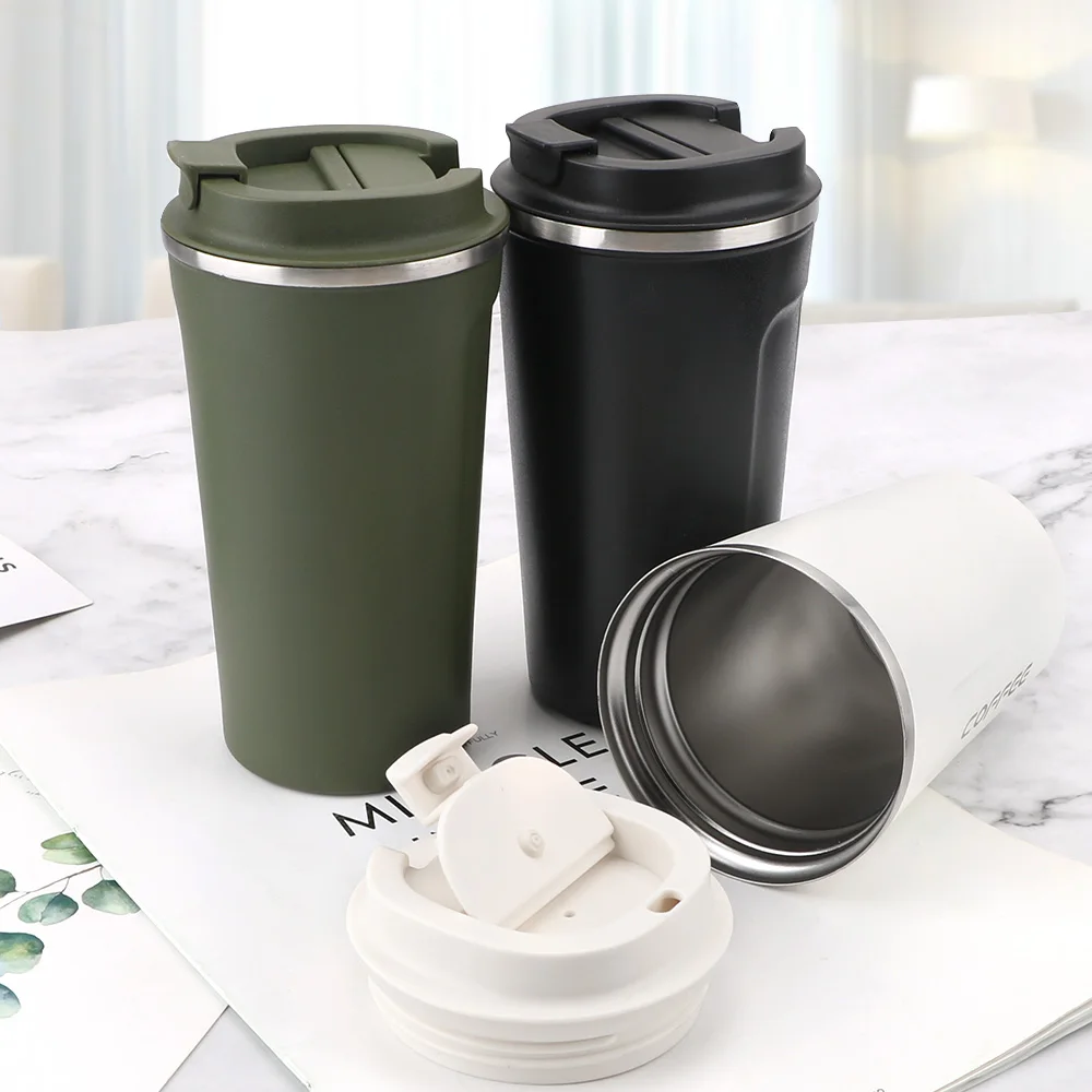 380/510ML Travel Thermo Cup Car Thermos Mug New Double Stainless Steel 304 Coffee Mug Leak_Proof