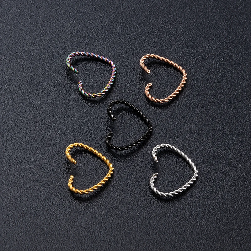 Кольцо из нержавеющей стали для бровей носа перегородки ушей картилиажа витой