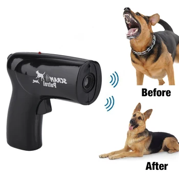 

Dog Repeller Dog Ultrasonic Anti Barking Device Dog Training Infrared Laser Chaser Mini Portable Animal Trainer Pet Supplies