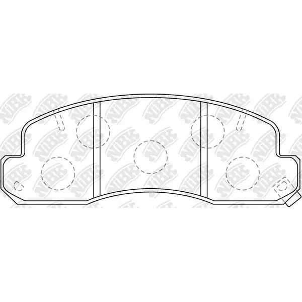 Колодки дисковые передние\ Toyota Optimo 2 Microbus/Dyna all 94