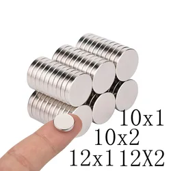 10 14PCS/Lot 10x1 10x2 10x3 12x1 12x2mm Magnet Hot Round Magnet Strong magnets Rare Earth Neodymium Magnet Magnetic Material