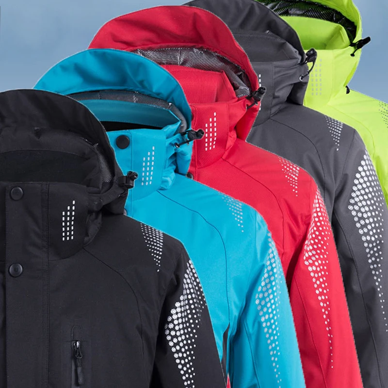 Зимний лыжный костюм женские теплые уличные мужские спортивные куртки для