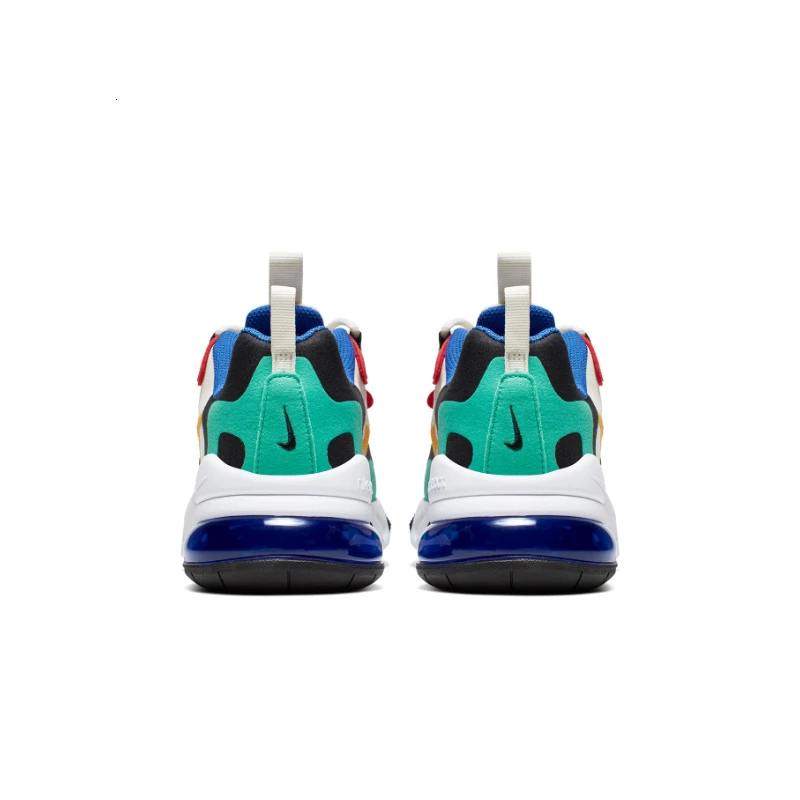 NIKE AIR MAX 270 REACT(GS) оригинальная детская обувь с воздушной подушкой Детские кроссовки удобные спортивные кроссовки# BQ0102-001