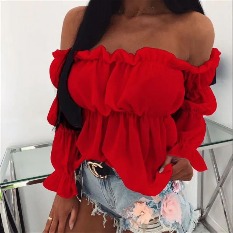 pleated cold shoulder top