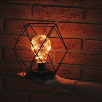 

Table Home Decoration Copper Wire Props Kids Festival Luminous Led Gift Bedroom Battery Powered Removable Diamond Night Lamp