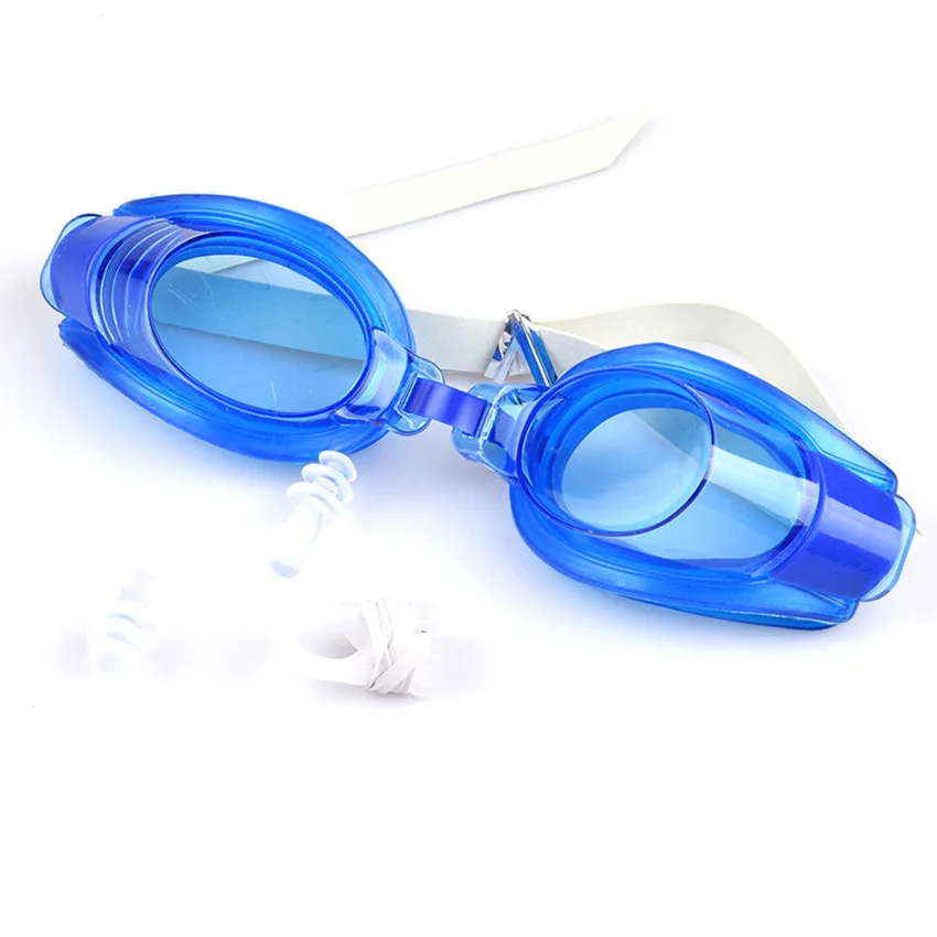 Swim Goggles with Ear Plugs Nose Clips No Leaking HD Lens Adjustable Swimming Glasses for Adult Women Men Youth |