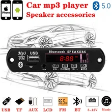 Ed цветной экран 5-12 в MP3 WMA беспроводной Bluetooth 5,0 декодер плата аудио модуль USB FM TF радио AUX вход без усилителя для автомобиля