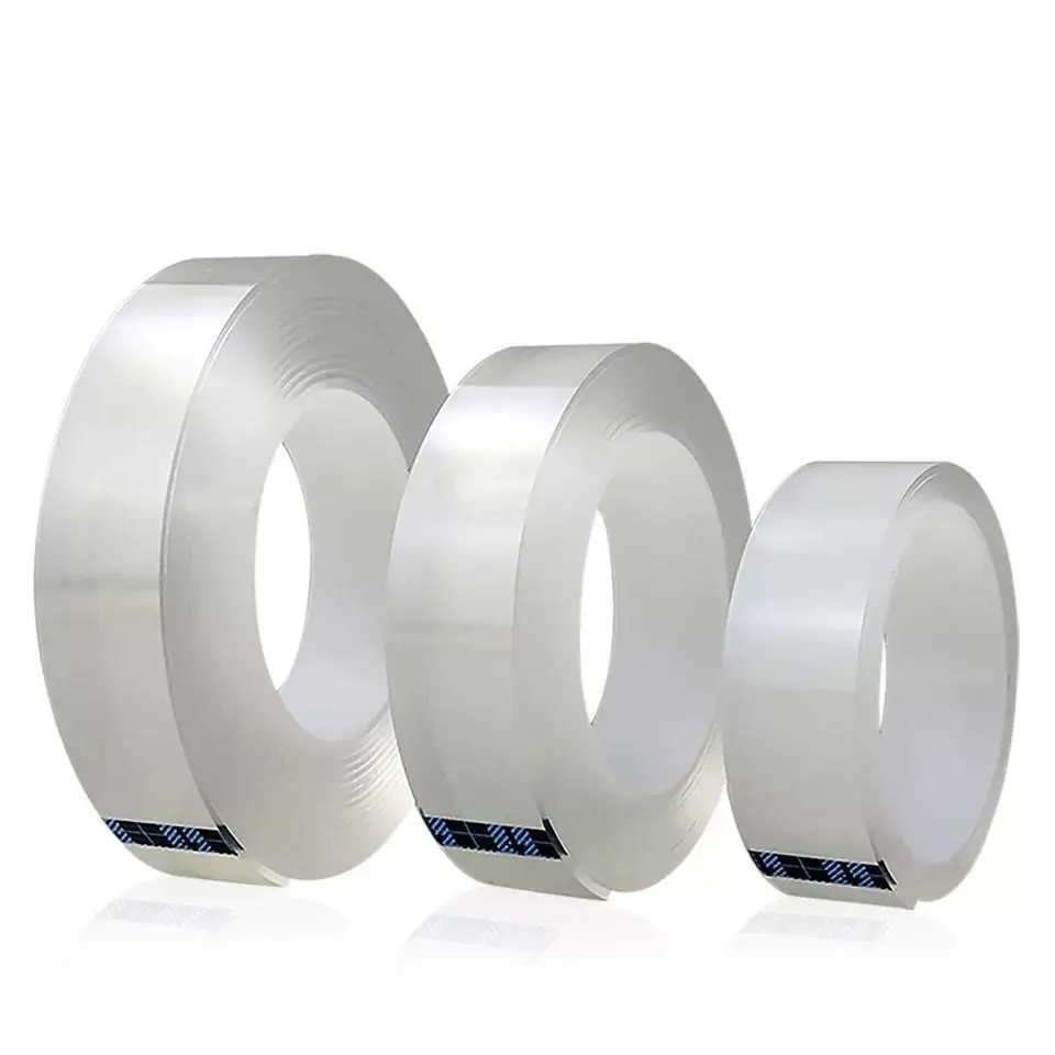 

Transparent Magic nano-tape Washable Reusable Double-Sided tape Adhesive Nano Traceless Sticker Removable Universal Disks Glue