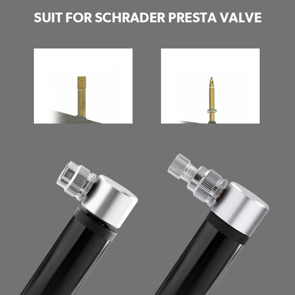 Велосипедный насос прочный практичный алюминиевый сплав черный/белый инструмент для путешествий велосипедный насос для накачивания шин Портативные велосипедные аксессуары