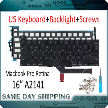

New A2141 US Keyboard For Apple Macbook Pro A2141 16" US English A2141 Keyboard Replacement US Keyboard