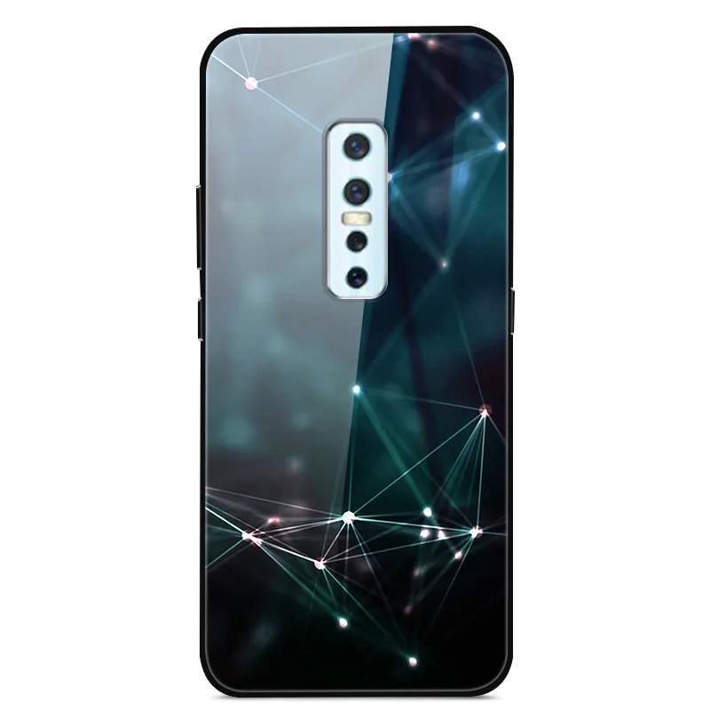ДЛЯ Vivo V17 Pro Чехол закаленное стекло планета Космос крышка стеклянная задняя крышка для Vivo V17 Pro Coque оболочка для Vivo V17Pro V17 Pro - Цвет: 43