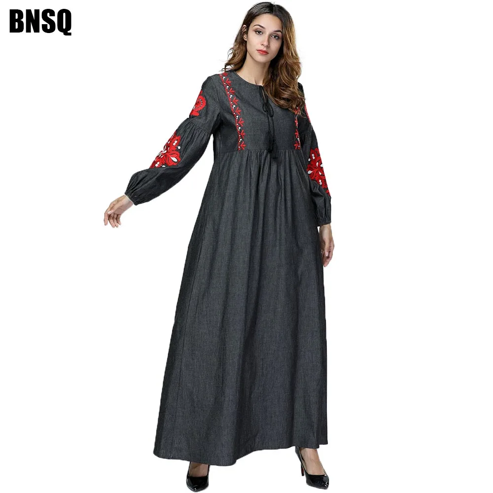 

BNSQ Dubai Abaya For Women Hijab Evening Dress Arabic Caftan Morocain Kaftan Djelaba Femme Muslim Dress Islamic Clothing