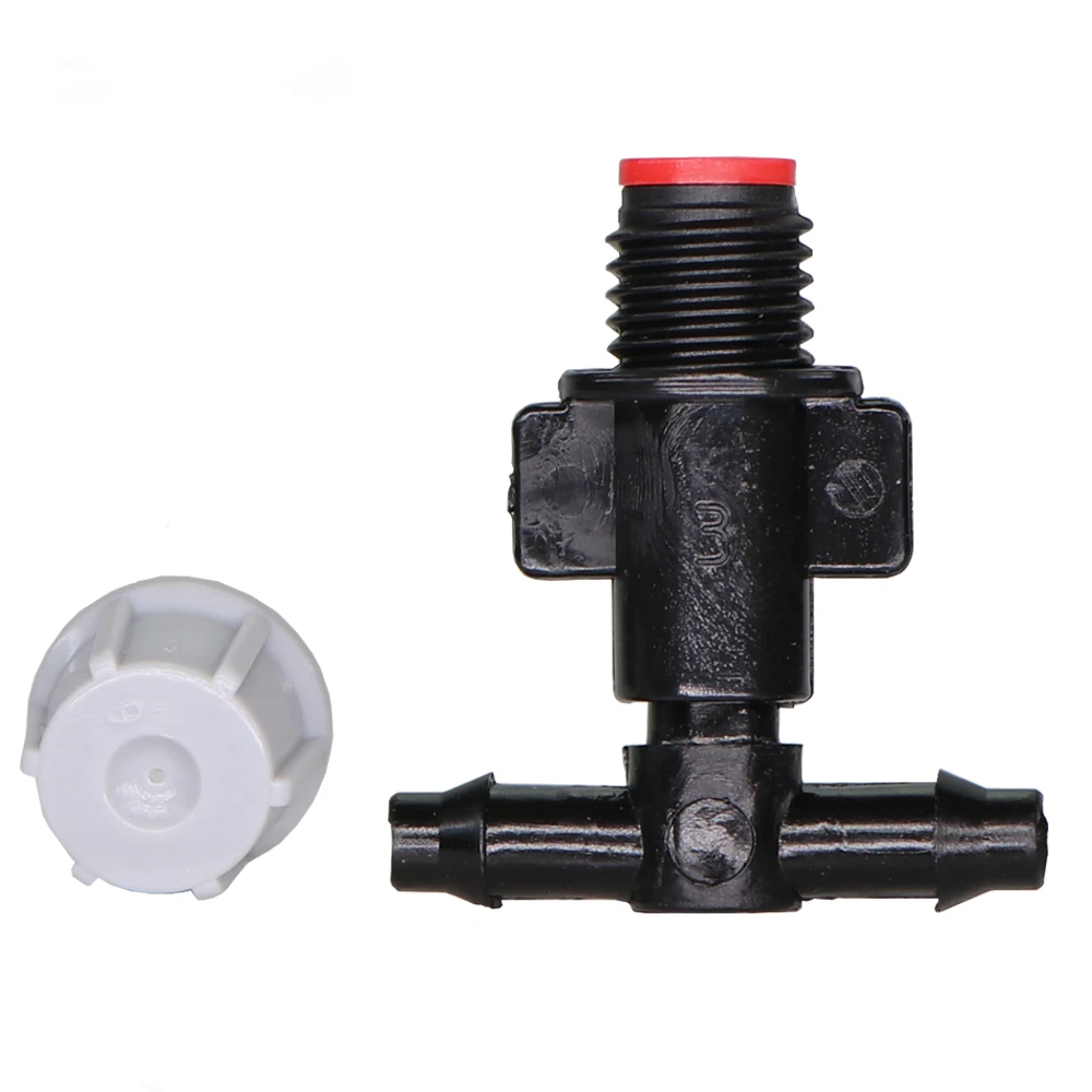Adjustable Garden Drip Irrigation Misting Nozzles Dripper Sprayer 360&deg; Atomization 4/7mm Tee Barb Connector 20PCS