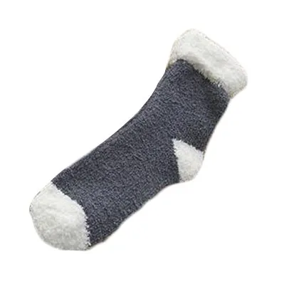 Dark Grey Style 5 1 пара мужских коротких носков, модные толстые теплые носки унисекс из хлопка, Осенние Зимние рождественские повседневные одноцветные теплые носки - Цвет: Dark Grey Style 5