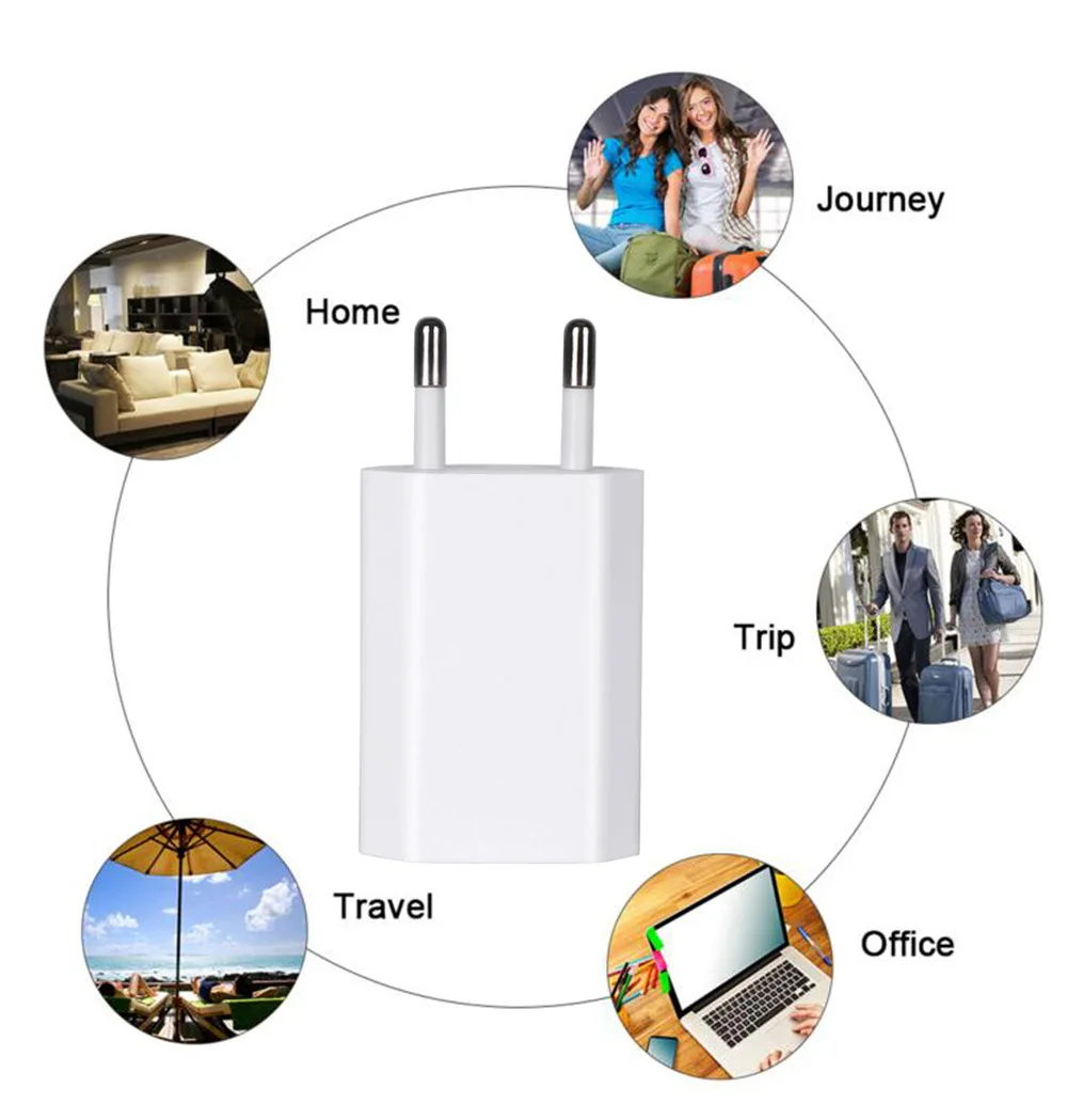 USB Charger 5V 1A Universal Phone Charge 5W Portable Wall Charger USB
Power Adapter Charging for Mobile Phone Chargers