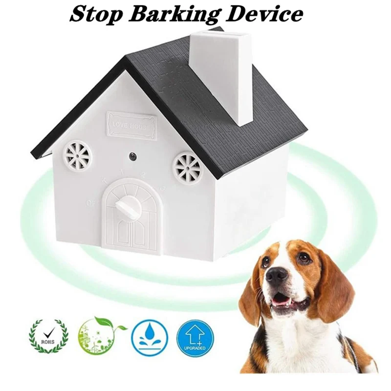 Outdoor Pet Dog Ultrasonic Repeller Anti Barking House Device Durable Waterproof Sonic Training