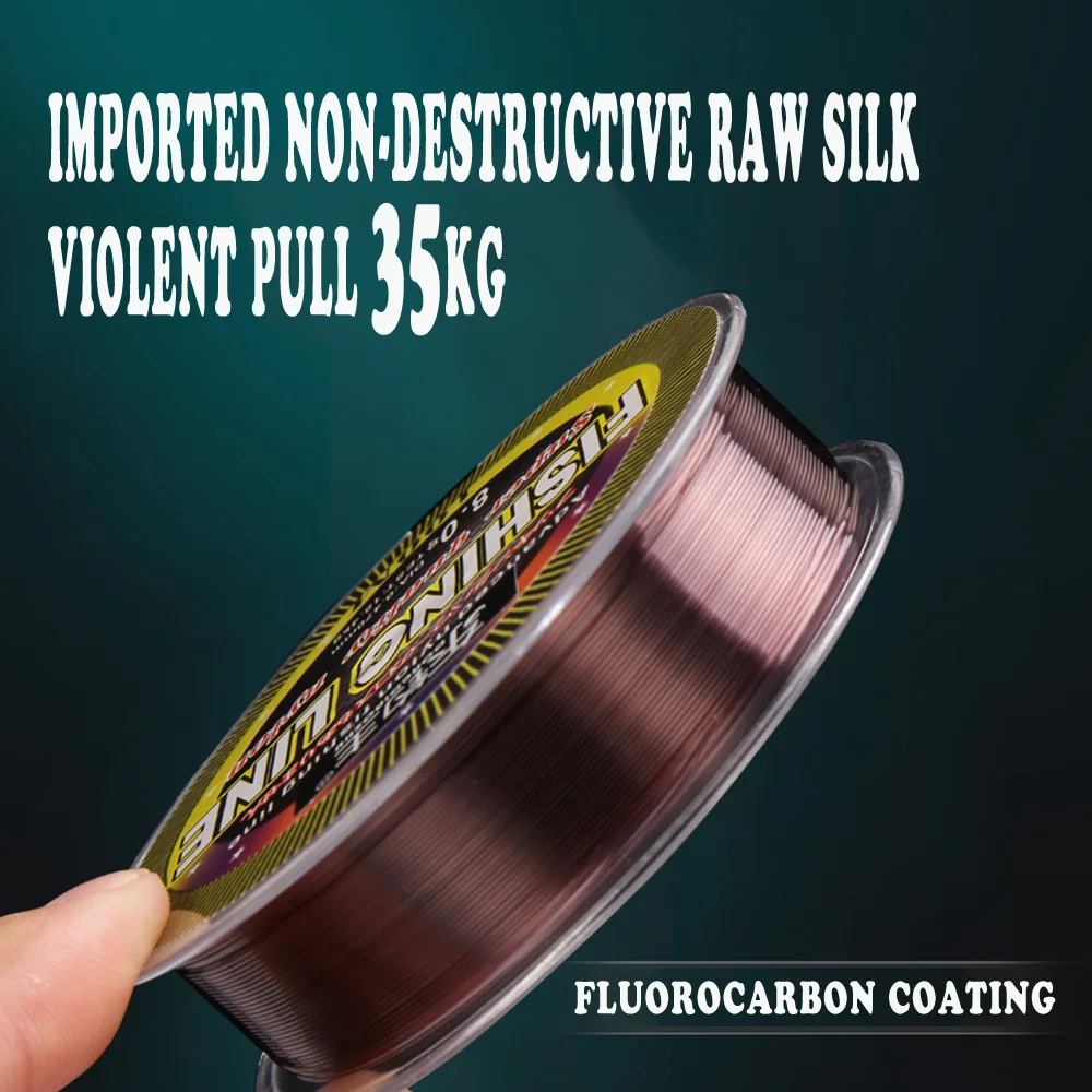 

New 100M/200M Super Strong Nylon Fishing Line Japanese Durable Monofilament Rock Sea Fishing Line 1.5-20.2KG Fishing Accessories