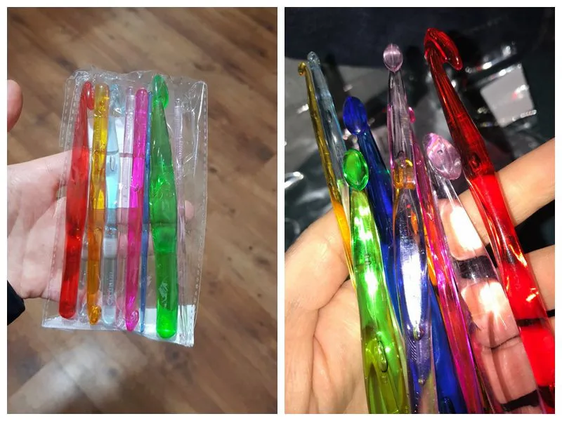 KOKNIT-9-PCS-set-Plastic-Crochet-Hook-Set-Craft-Knit-3-0mm-12-0mm-Knitting-Needles