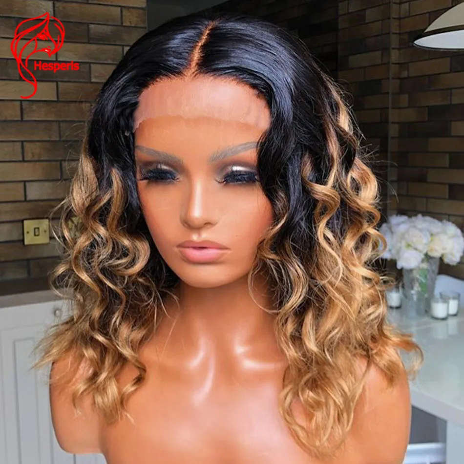 

Hesperis 360 Lace Frontal Wigs With Baby Hair For Women Brazilian Remy Blonde Human Hair Wigs Wave Ombre Lace Front Wig