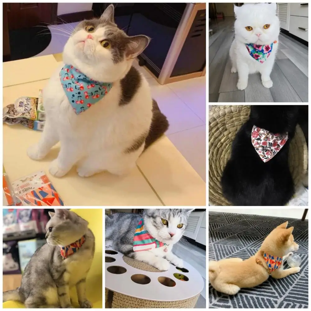 Бандана для собак и кошек шейный платок аксессуары домашних животных моющиеся