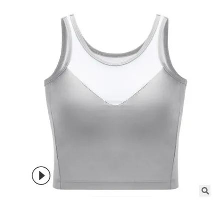 Style 4-Gray Женский спортивный бюстгальтер, сексуальный, сетчатый, Brathable, спортивный топ, пуш-ап, женский, для спортзала, фитнеса, Спортивное нижнее белье, Женский бесшовный бюстгальтер для бега, йоги - Цвет: Style 4-Gray