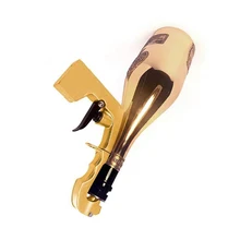UPORS роскошный золотой пистолет шампанского из алюминиевого сплава, металлический дозатор вина, съемка, насадка для винной бутылки, панель для свадьбы