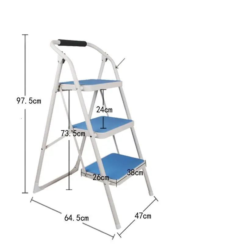 Number 2 Cucina Tangga Lipat echille Pliante Ванная комната для пожилых людей Escalera Plegable кухонный стул Escaleta Escabeau Stepladder ступенчатый стул - Цвет: Number 2