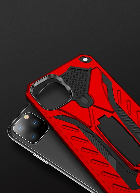 Для iphone 11 11pro 11 pro Max Phantom Knight stealth кронштейн ТПУ Мягкая оболочка+ Твердый чехол из поликарбоната чехол для телефона