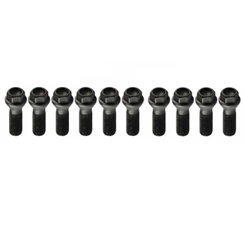 

10PCS Wheel Black Lug Bolt Nut 36136781152 for BMW X3 E83 7 Series E65 E6