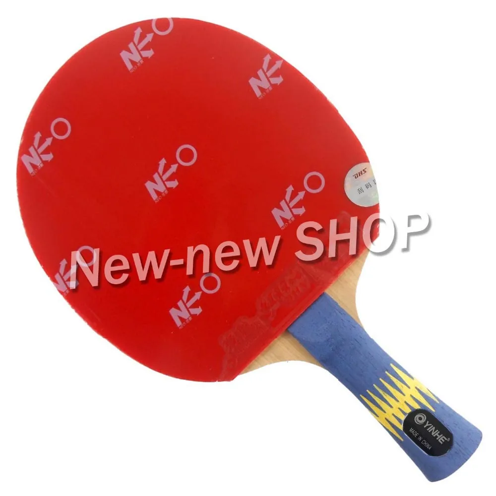 Pro Combo ракетка Galaxy YINHE W 6 с 2x DHS NEO Hurricane 3 каучука для ракетки Shakehand длинной ручкой