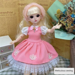 BJD – poupée pour Gril avec 20 articulations mobiles, avec vêtements à la mode, maquillage, cheveux épais, tête et corps en vinyle, jouets DIY, cadeau d'anniversaire pour enfant, 1/6 