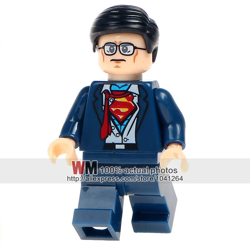 WM386 Кларк Кент с суперменом под костюм 20 шт./лот строительный блок MOC Супер Герои Подарочные игрушки для детей
