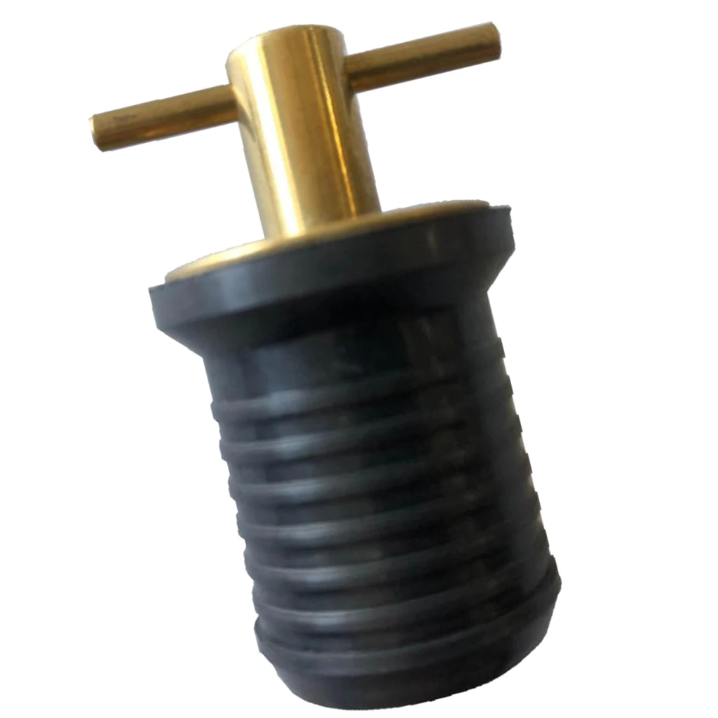 Boat Twist Handle Drain Plug Brass Twist Type Drains Marine Boat Parts Watercraft Hardware