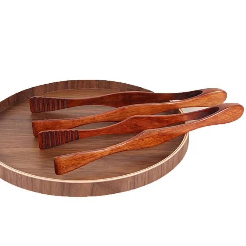

BBQ Tool Bamboo Cooking Kitchen Tongs Food Salad Bacon Steak Bread Cake Wooden Clip Home Kitchen