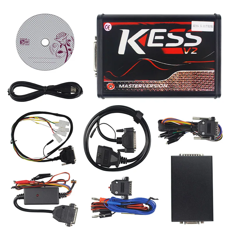 KESS V2 V5.017 EU Red PCB ECM Titanium KTAG V2.25 V7.020 4 светодиодный онлайн мастер версия ECU OBD2