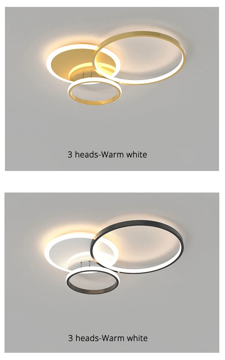 Modern Nordic Black Gold LED Ceiling Chandelier Simplicity Indoor Lighting decorate Light Fixtures For Bedroom Living Room Lamps glass chandelier