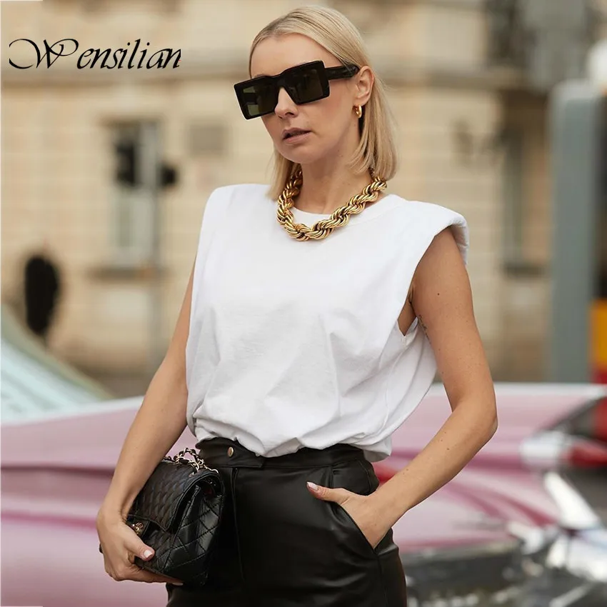 Шифоновая Блузка Женские топы и блузки летние без рукавов Офисная рубашка с