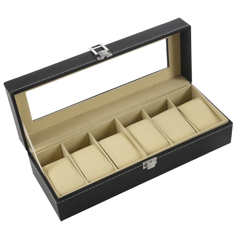 Window Organizer Box for Save 6 Wrist Watches | Украшения и аксессуары