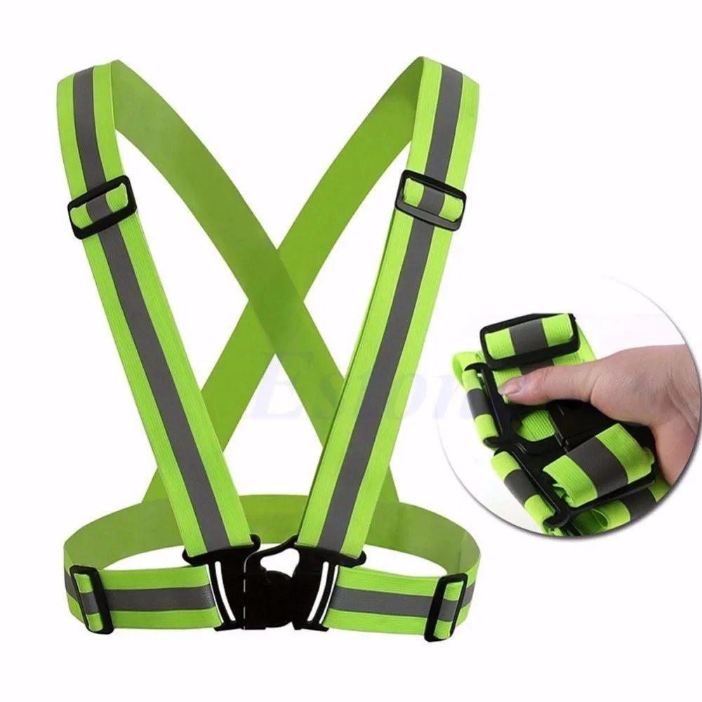 

Adjustable Safety Security High Visibility Reflective Vest Gear Stripes Jacket