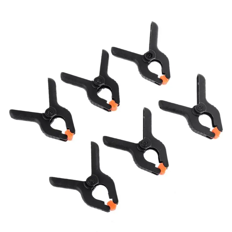 

6pcs 2inch Spring Clamps DIY Woodworking Tools Plastic Nylon Clamps For Woodworking Spring Clip Photo Studio Background