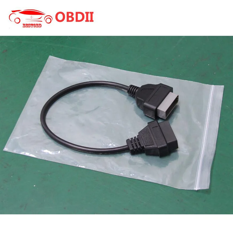 OBD2 кабель адаптер 14pin для Nissan к OBD2 16Pin Разъем Расширение OBD OBD2 диагностический сканер obd-ii кабель для Nissan 14 pin