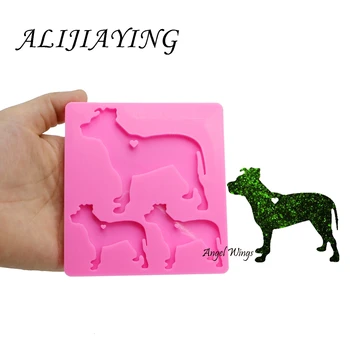 

DIY Dog family silicone mold Dog mother/baby keychain mould Liquid silicone mould DIY Not sticky epoxy resin molds DY0103