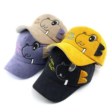 

New Boys Girls Children Caps Hats Child Adjustable Sun Protection Cartoon Print Casual Visors