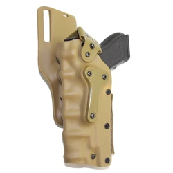 Versatile Ambidextrous Pistol Gun Holster with Light Laser Mount (Tan)