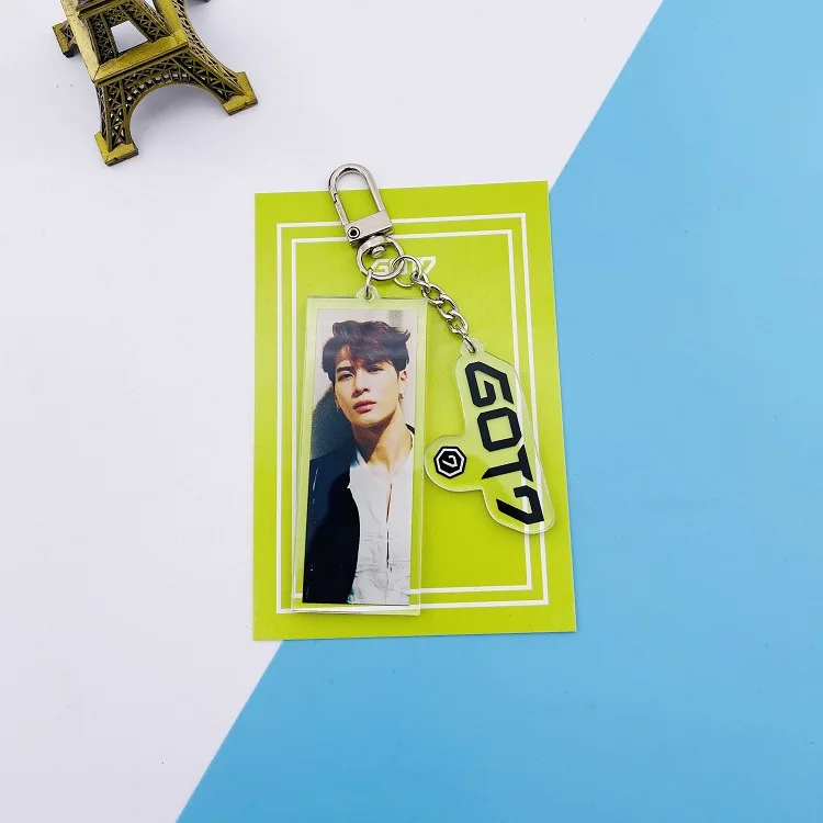 JACKSON Kpop GOT7 альбом брелок с фотографией концертный брелок GOT7 фото кулон вокруг нового альбома фото плакат кулон брелок kpop - Цвет: JACKSON