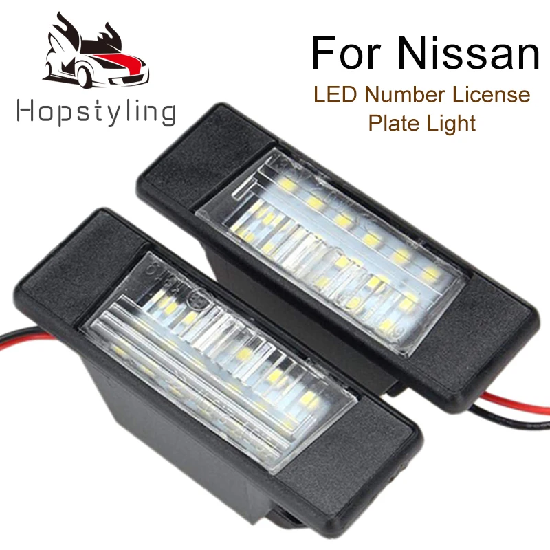 

2Pcs Error Free LED License Plate light For Nissan X-Trail T30 T31 Juke F15 Nismo March Armada Note Versa Teana 32 Infiniti Q50