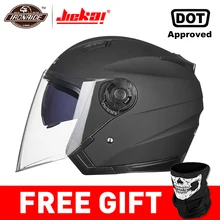 JIEKAI мотоциклетный шлем с открытым лицом Capacete мотоциклетный шлем Motocicleta Cascos Para мото гоночные мотоциклетные винтажные шлемы