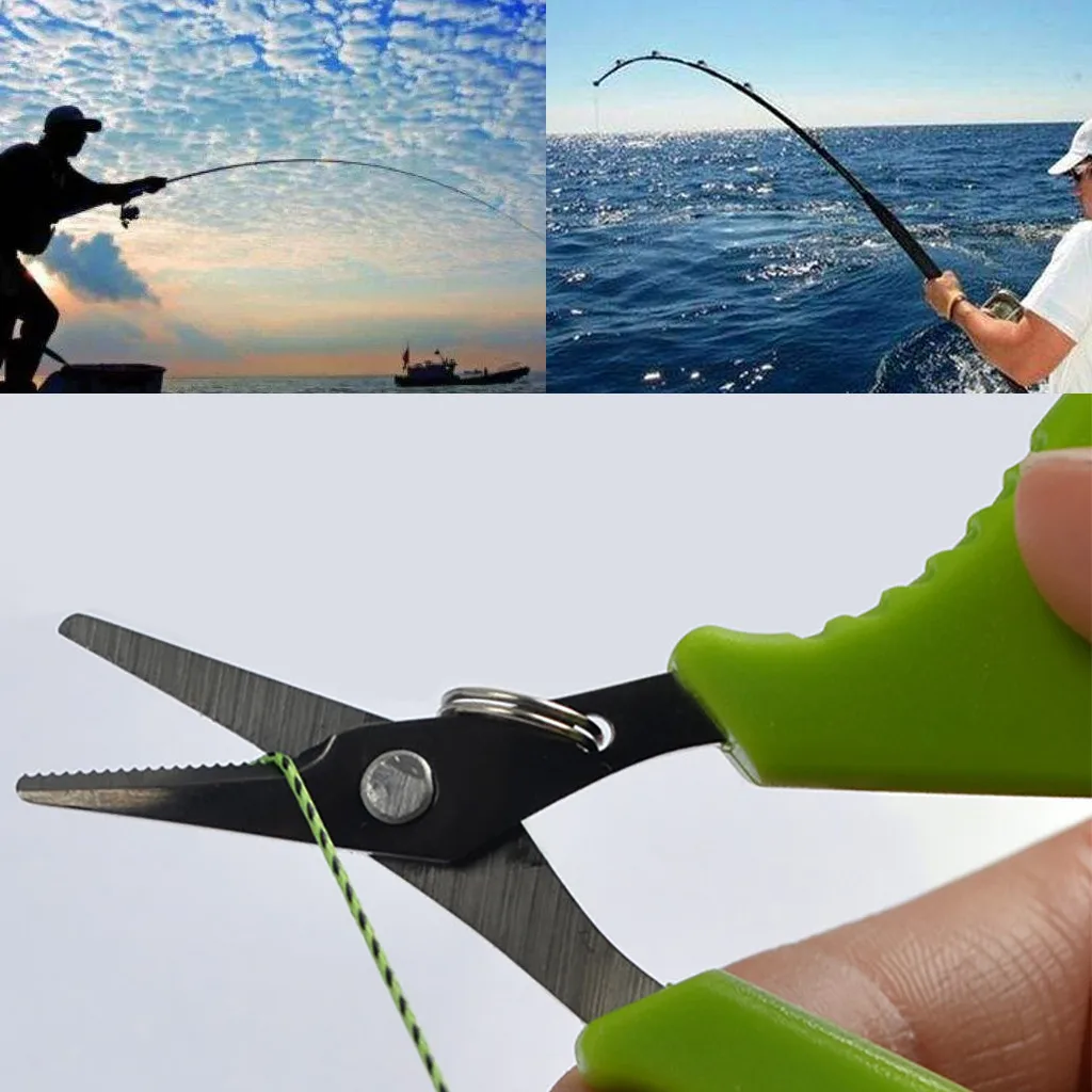 

Green Stainless Steel Multi-Function Small Scissors Cut Wire and Cut lead